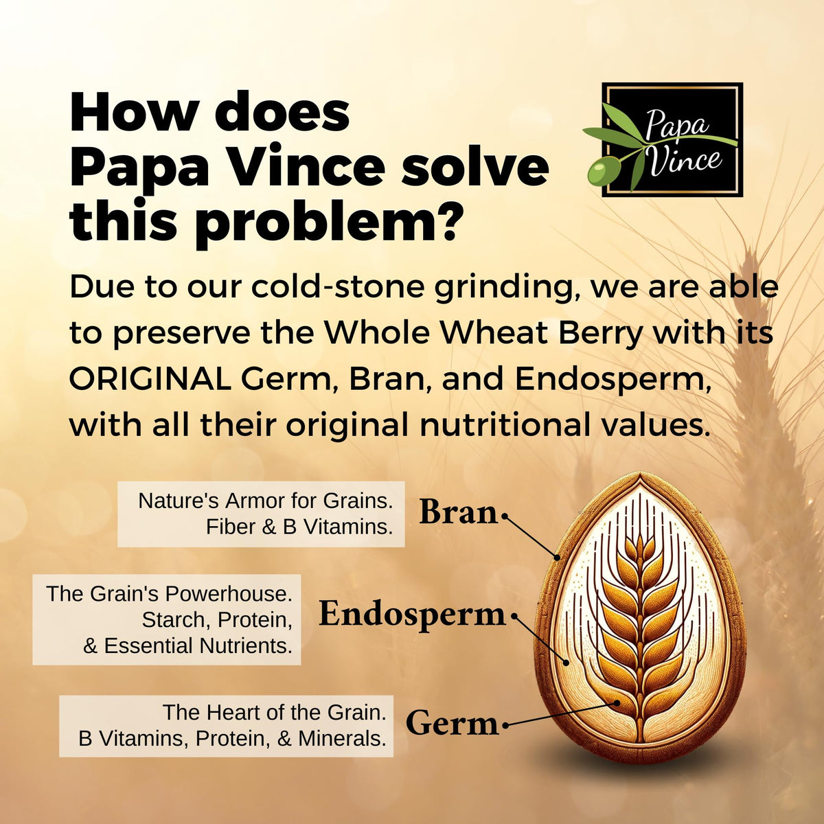 Papa Vince Spaghetti natural B vitamins offer a nutrient-rich profile.