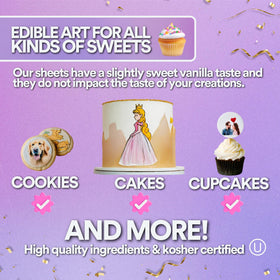 paper2eat Edible sheets printer-ready for crisp, photo-quality toppers