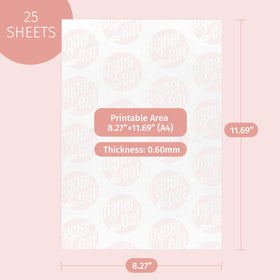 Paper2eat printable edible sheets compatible with common edible printers.