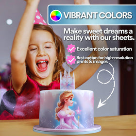 paper2eat kosher-certified edible sheets suitable for vegan and dairy-free decorating.