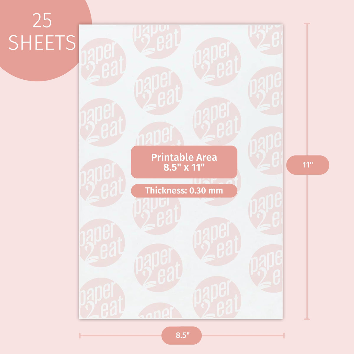 paper2eat thin translucent wafer paper ideal for delicate, edible designs.