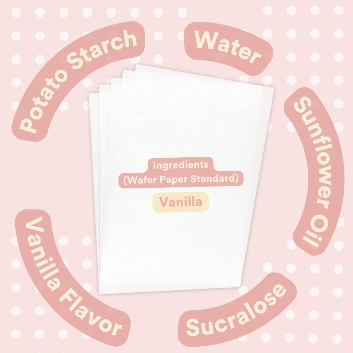 paper2eat vanilla-tinted wafer paper sheets ready for intricate decorations