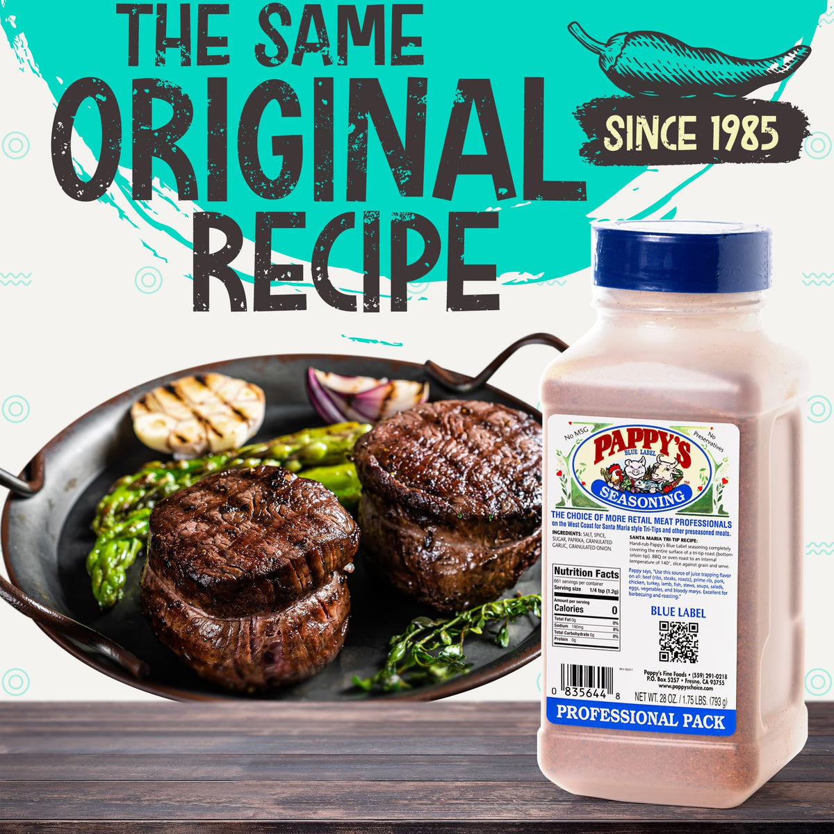 Pappy's Choice Seasonings on grilled chicken for juicy, flavorful meals.