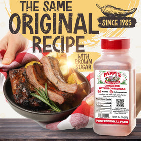 Pappy's Choice Rub with Brown Sugar grill setup invites bold backyard flavor