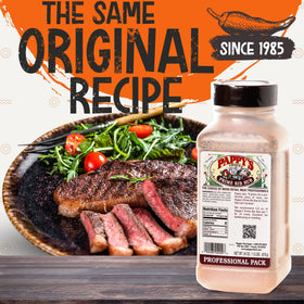 Pappy's Prime Rib Rub seasoning pour for easy even application