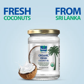 Parachute Naturalz coconut oil glass jar reusable packaging for eco-friendly storage.