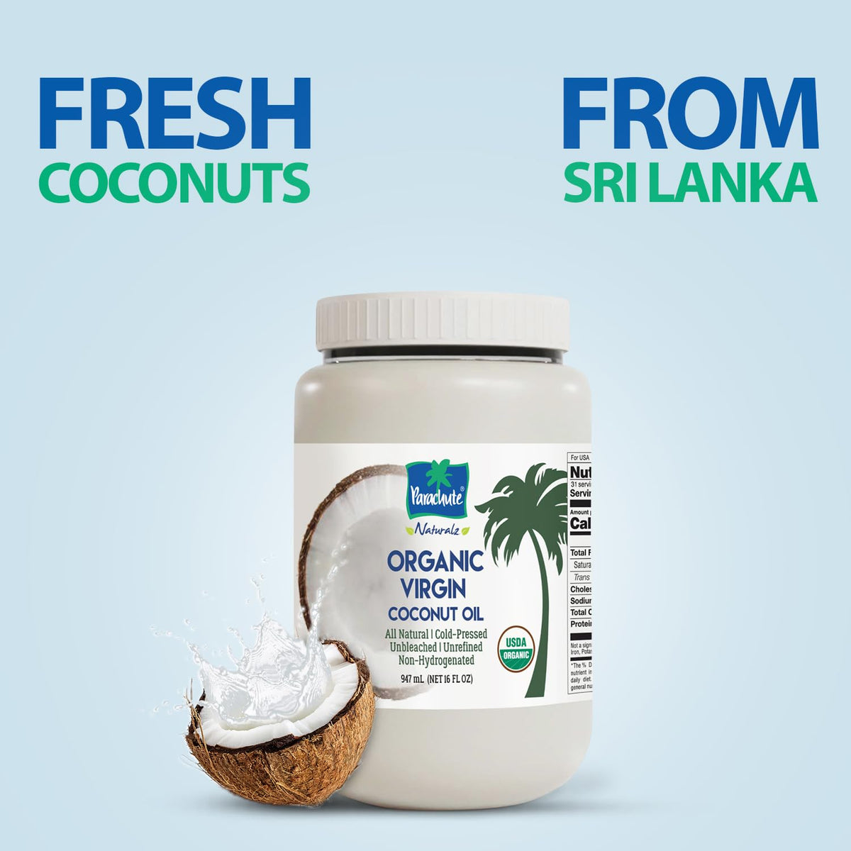 Parachute Naturalz Virgin Coconut Oil for skin care routine