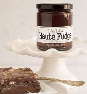 Gift-ready Paradigm Foodworks Haute Fudge, a premium chocolate treat.