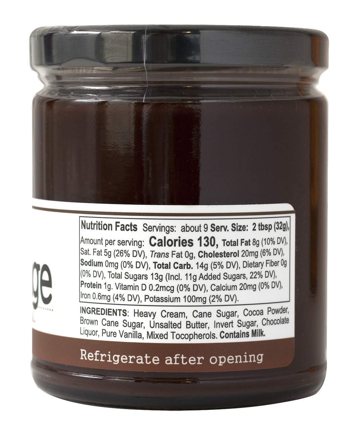 Paradigm Foodworks Deep Dark Haute Fudge poured over vanilla ice cream for indulgence.