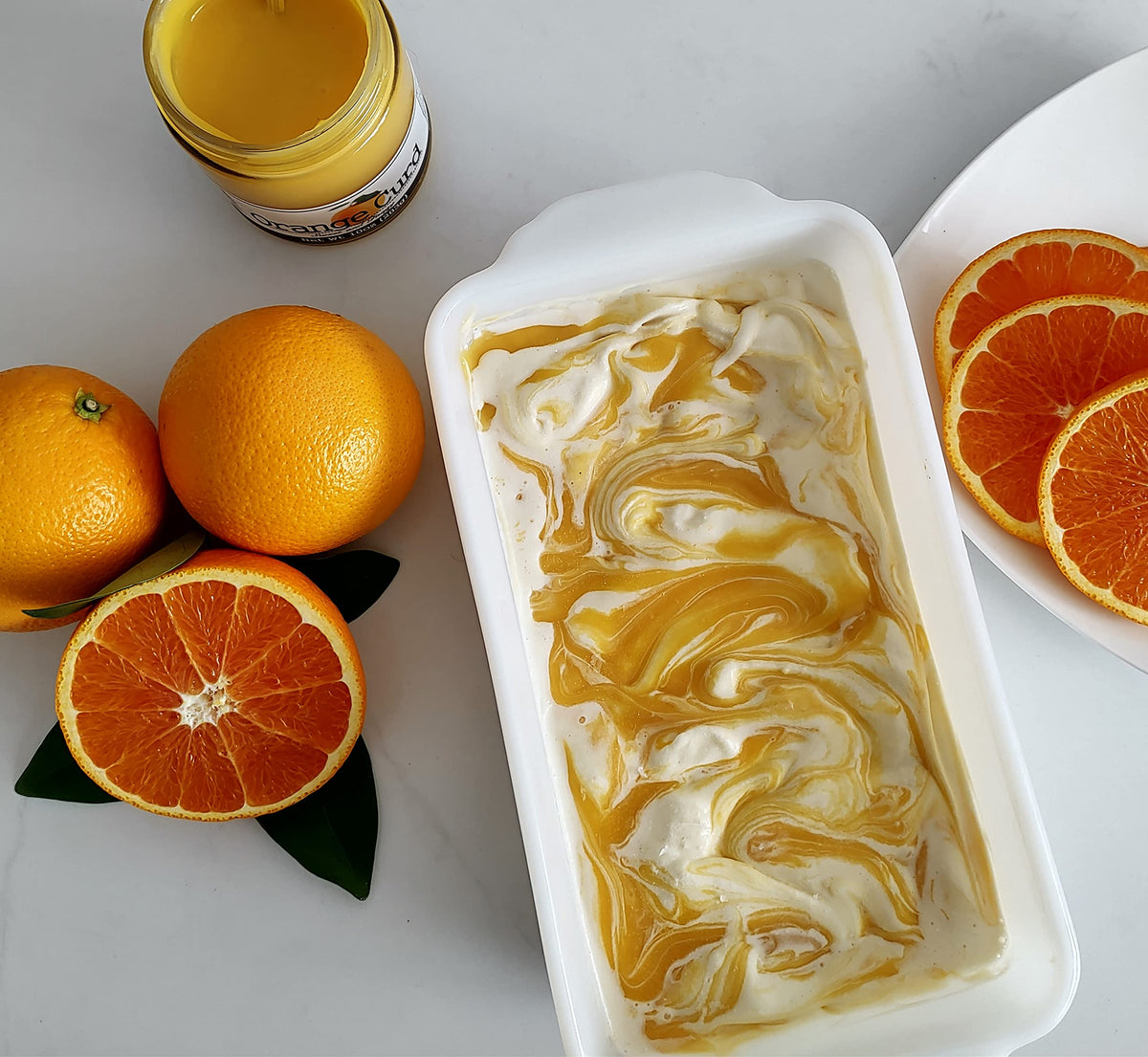 Paradigm Foodworks Orange Curd on toast with bright citrus flavor.
