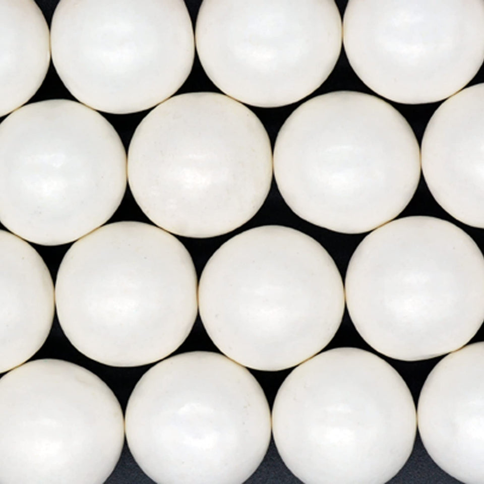 Paradise Candy White Gumballs 1lb package ideal for a fresh, polished display.