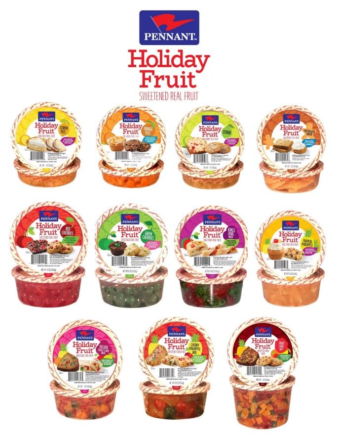 Paradise Fruit Extra Fancy Fruit Cake Mix label and packaging, pantry ready for baking projects.