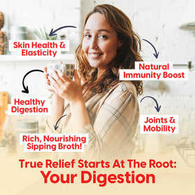 Paradise Naturals bone broth protein original savory dissolving powder for quick smoothies