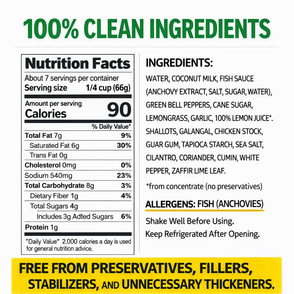 Parami Thai Curry Sauce shelf-life icon indicating year-long pantry stability.