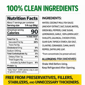 Parami Thai Curry Sauce shelf-life icon indicating year-long pantry stability.