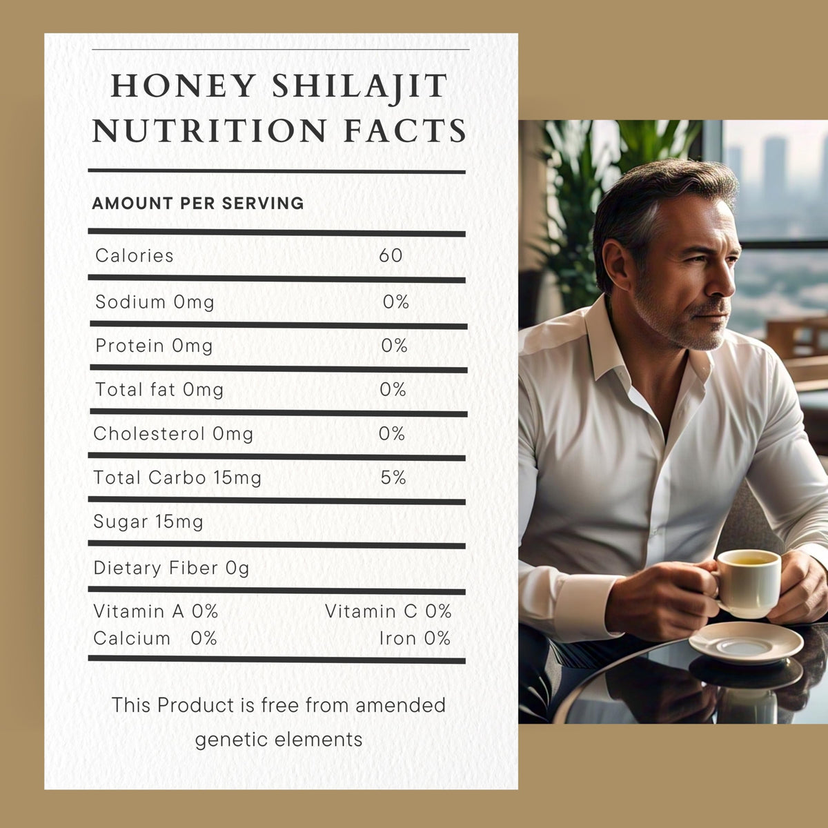 Paramount Honey Shilajit dissolving in hot water creates a soothing drink.