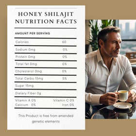 Paramount Honey Shilajit dissolving in hot water creates a soothing drink.