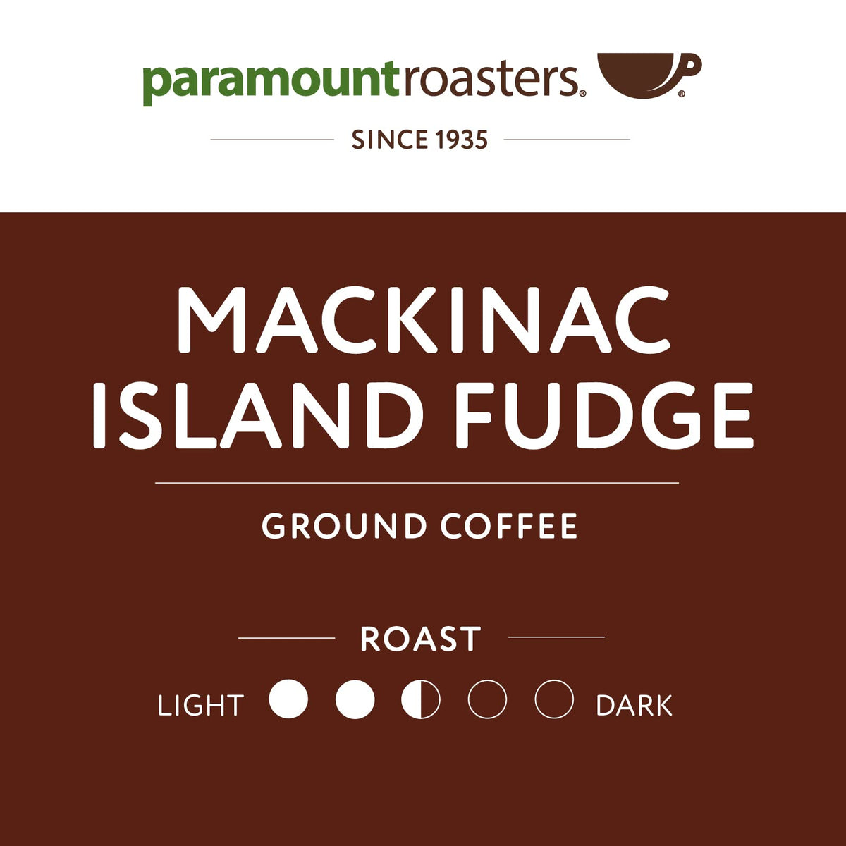 Paramount Roasters aroma-steam rising from cup, fudge-inspired notes