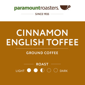Iced coffee using Paramount Roasters Cinnamon English Toffee, refreshing and flavorful