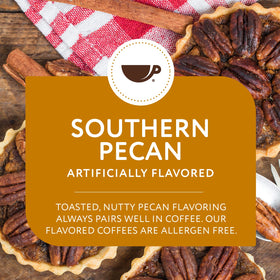 Pour-over setup with Paramount Roasters pecan coffee for flavorful brew.