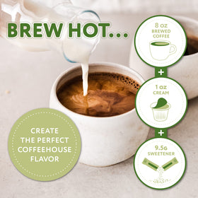 Close-up of grounds reveals pistachio aroma and smooth medium roast