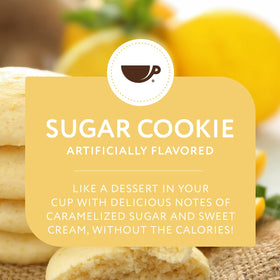 Aroma steam rises from Paramount Roasters Sugar Cookie Ground Coffee, inviting warm spice notes.