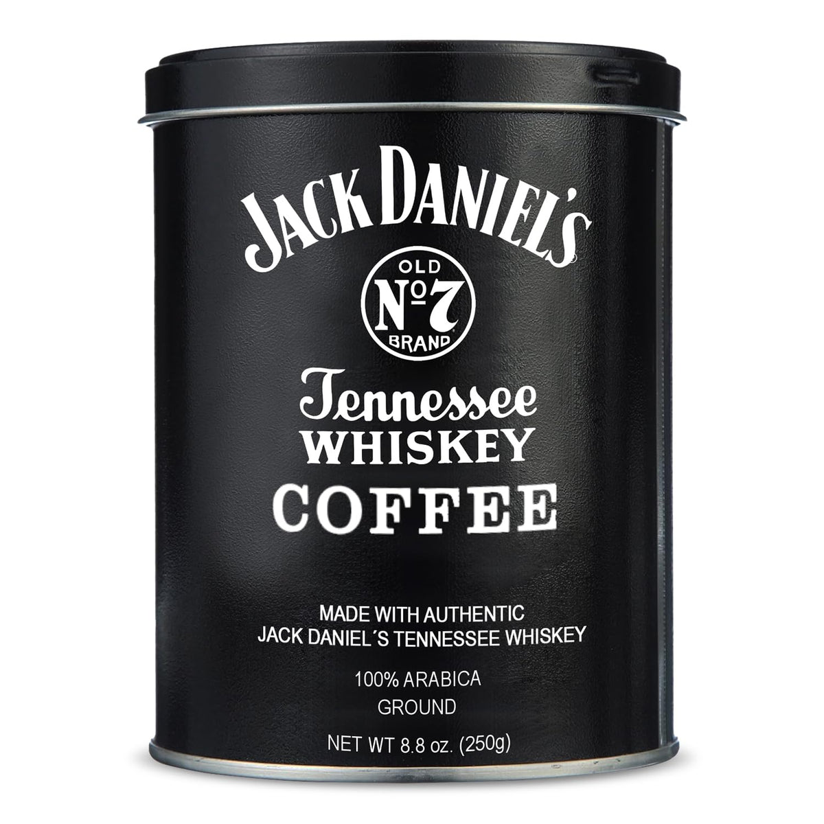 Parkway Gifting Co. Jack Daniel’s coffee can highlighting bold Arabica flavor for mornings.