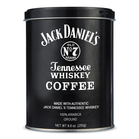 Parkway Gifting Co. Jack Daniel’s coffee can highlighting bold Arabica flavor for mornings.