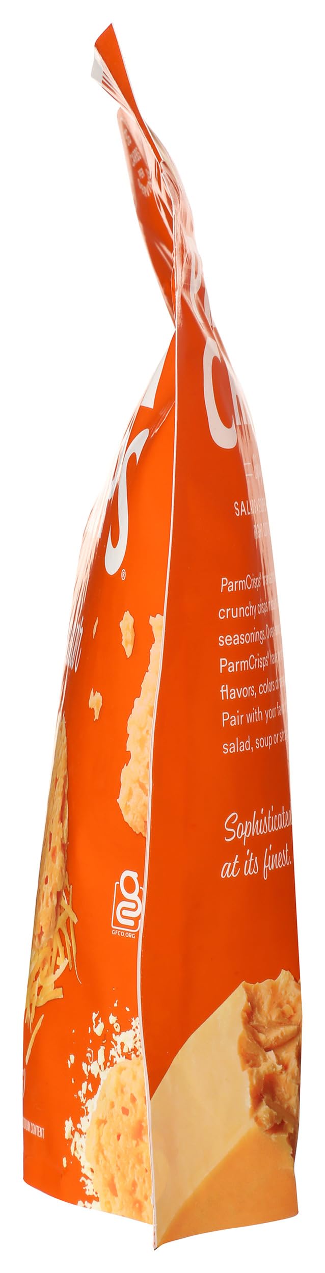 Parmcrisps cheddar back-of-bag ingredients highlight dairy-forward flavor