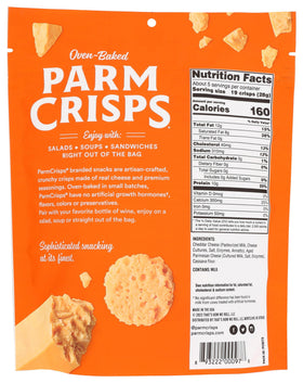 Parmcrisps cheddar closeup crumble shows rich cheese layers and satisfying crunch