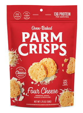 ParmCrisps Variety Pack front-view box; convenient keto-friendly trio.