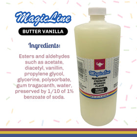 Parrish Magic Line Butter Vanilla 32oz bottle for bulk party desserts