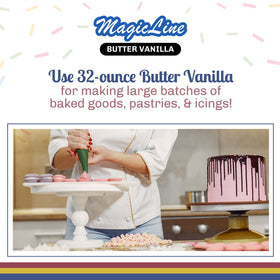 Parrish Magic Line Butter Vanilla icing application for rich frostings