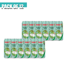 PARROT coconut water with pulp pulp visible emphasizes authentic texture and real pieces.