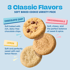 Partake Chocolate Chip cookies on a plate for snack time.