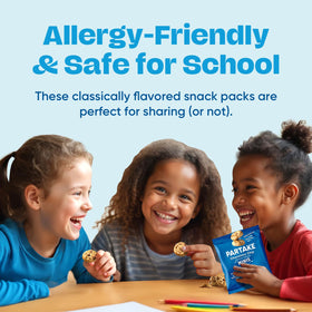 Partake Crunchy Cookies in lunchbox, safe choice for school meals.