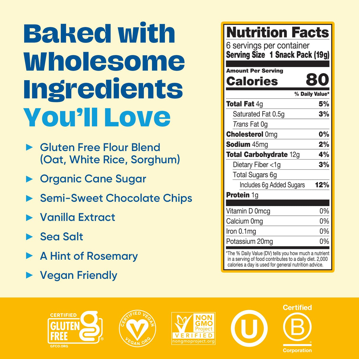 Partake Crunchy Cookies vegan certification badge signals plant-based choice.