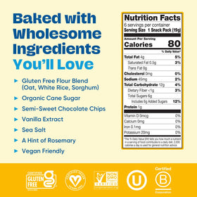 Partake Crunchy Cookies vegan certification badge signals plant-based choice.