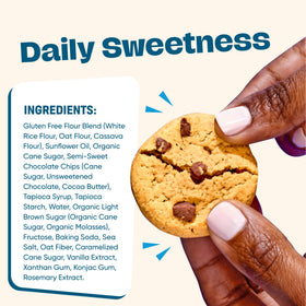 Partake ingredients banner emphasizing gluten-free flour blend and non-GMO.