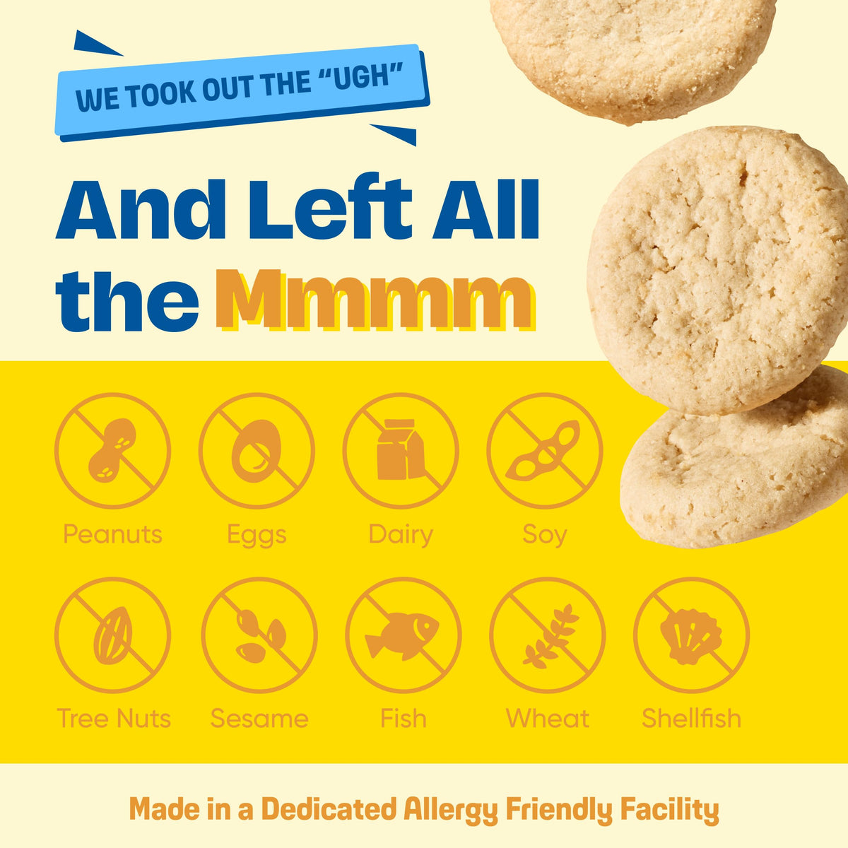 Partake gluten-free vegan certifications emblem, reinforcing safe school snack choice