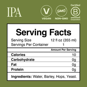 Partake IPA hops-malt note emphasizes citrus aroma and a clean finish