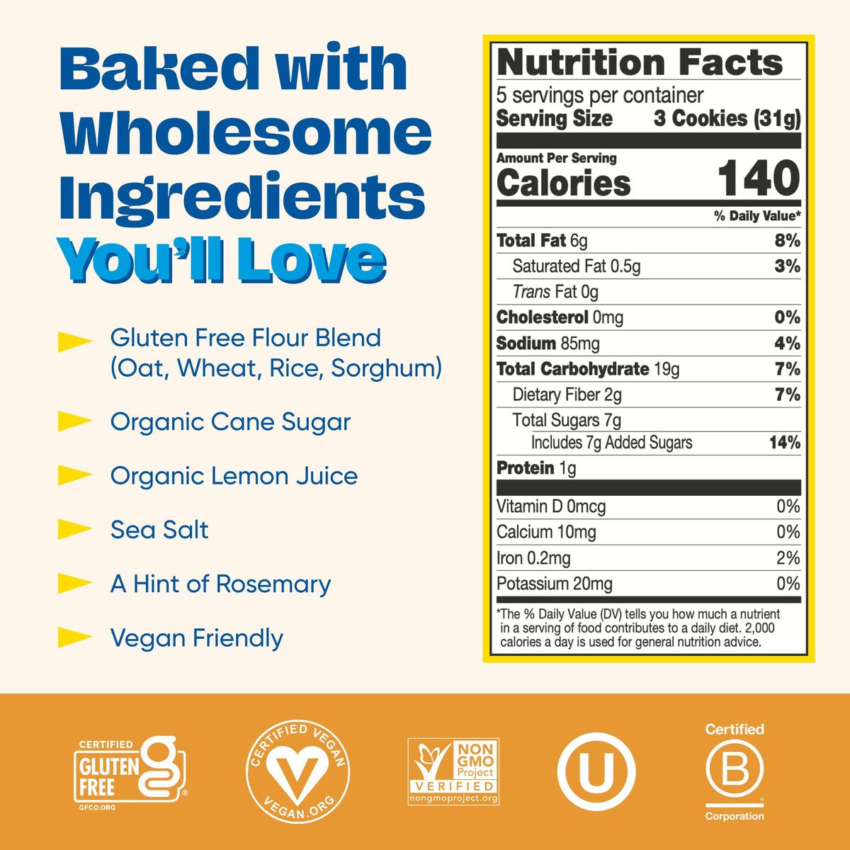 Partake Lemon zest close-up highlighting bright flavor for daily snacking