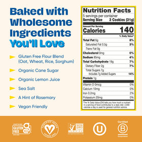 Partake Lemon zest close-up highlighting bright flavor for daily snacking