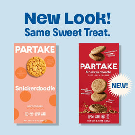 Partake Non-GMO claim badge highlighting wholesome ingredients.