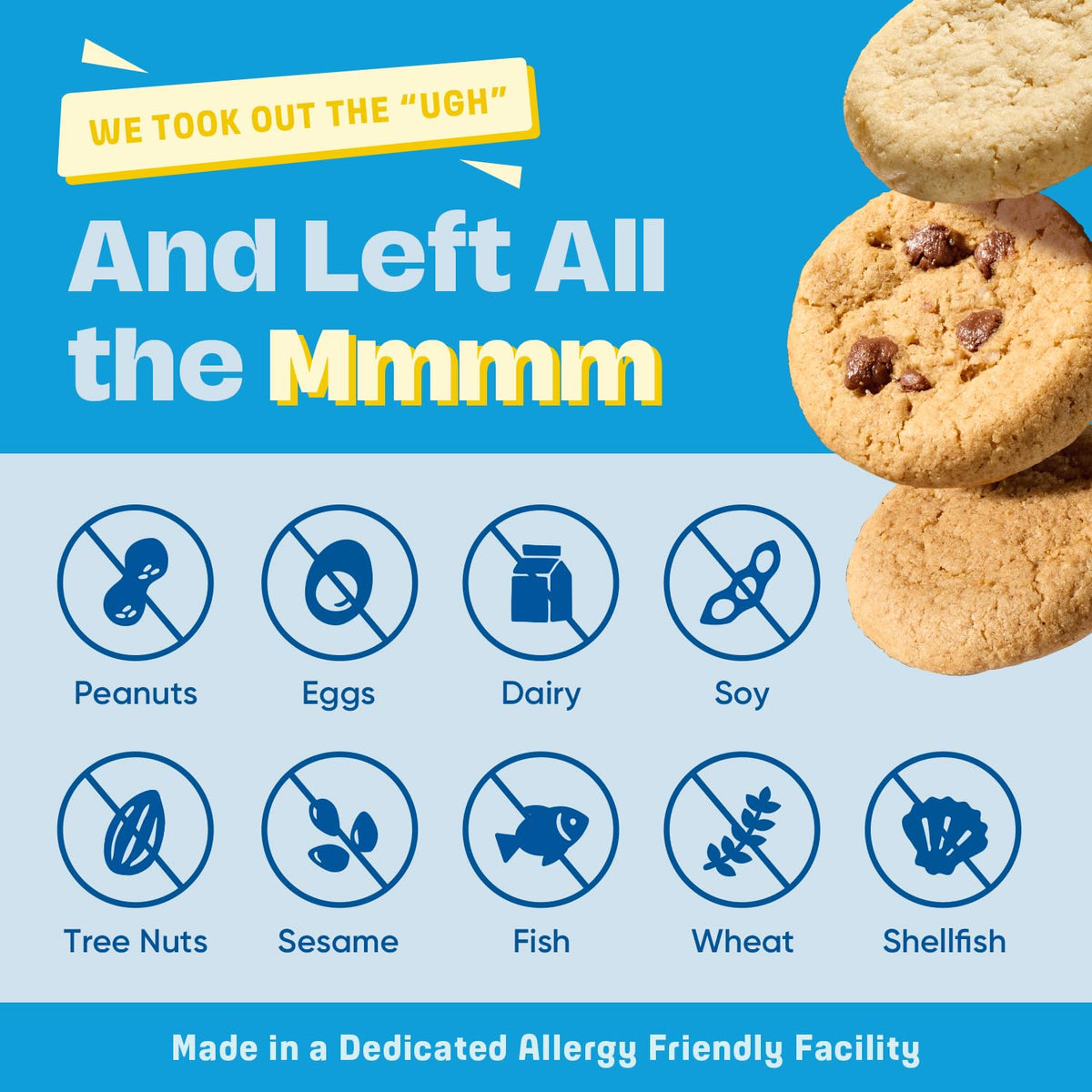 Partake Soft Baked Cookies Snickerdoodle on a plate, gluten-free treat option.