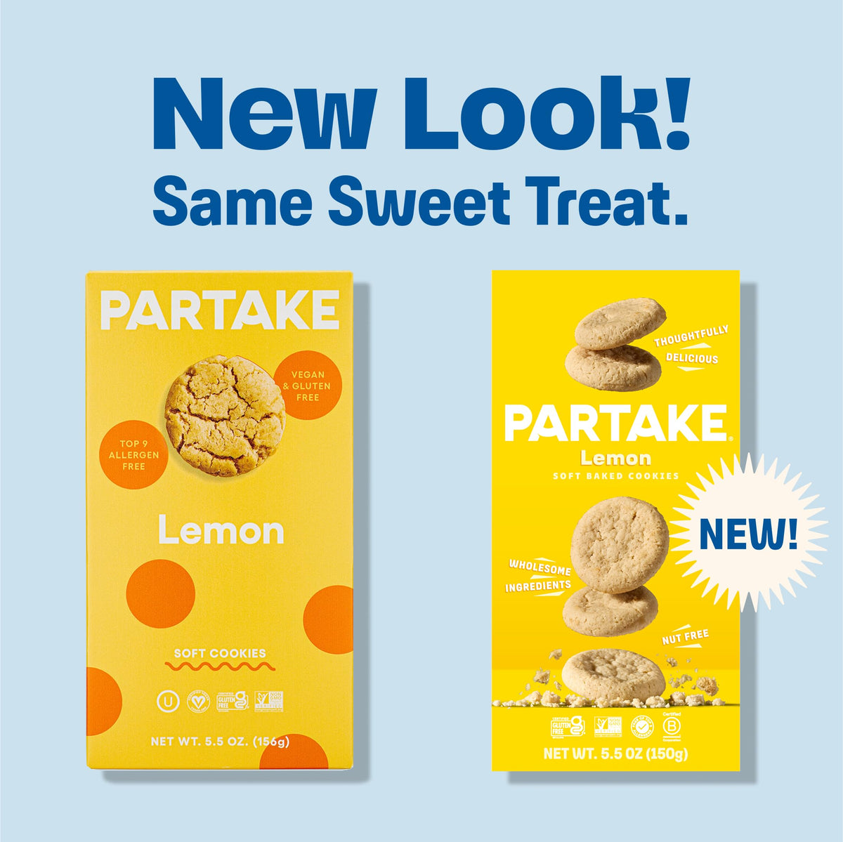 Partake soft baked lemon cookie bite, satisfying treat with energy