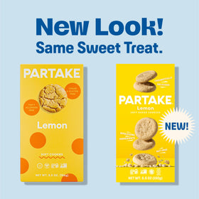 Partake soft baked lemon cookie bite, satisfying treat with energy