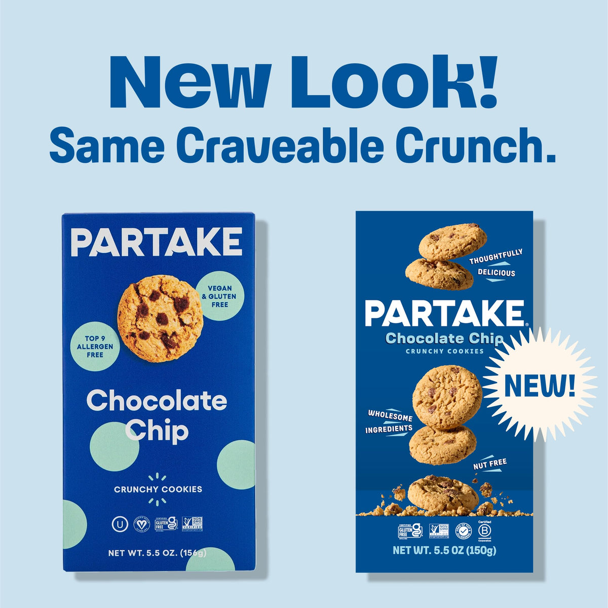 Partake Soft Texture Inside, gentle crunch, grab-and-go snack option