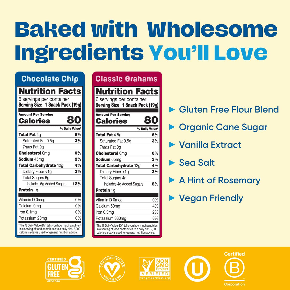 Partake Vanilla Wafers, glossy surface, tasty dairy-free option for kids' snacks