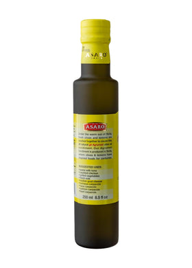 Partanna premium EVOO with citrus, perfect for fish and vegetables.